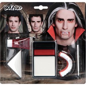 Boland - Make-Up Set - Vampier - Wit/Zwart/Rood - Waterverf