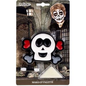 Make-up Palet - Doodskopje - Vetschmink - Inclusief Spons en Applicator