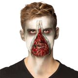 Boland 45095 Make-upset zombie-ritssluiting, meerdelige make-upset voor carnaval of Halloween, make-up voor carnavalskostuums