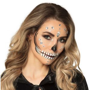 Make-up Kit - Diamantenschedel - Multicolor - Waterbasis - Inclusief Edelstenen