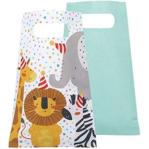 Uitdeelzakjes Papier Safari 10 Stuks
