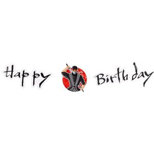Ninja Letterslinger Happy Birthday 1,2m