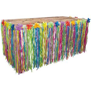 Boland - Hawaïaanse tafelrok - Kleurrijke feestelijke decoratie - 300cm x 75cm - Volwassenen