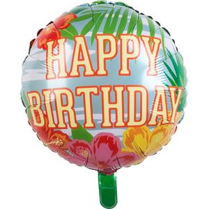 Paradise folieballon Happy Birthday 45 cm