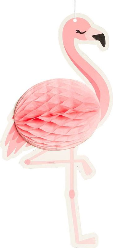 Honinggraat Decoratie Flamingo (27 x 14 cm)