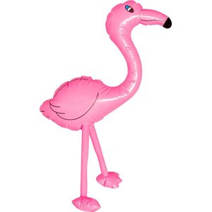 Boland - Opblaasbare flamingo (60 cm) - Kinderen en volwassenen - Kinderfeestje, Themafeest, Verjaardag, Tienerfeestje, Festival, Vrijgezellenfeest - Tropisch - Zomer