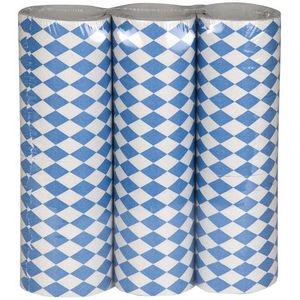Boland Oktoberfest Serpentines - 3 Rollen - Ideaal voor Bierfeesten - Brandvertragend - Blauw/Wit