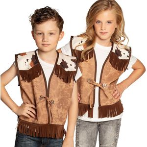 Boland - Wilder Westen - Mouwloos Vest - Franjes - Lederlook - Kinderen