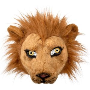 Boland Leeuw dieren verkleedmasker - pluche - volwassenen - Horror/halloween - carnaval - dierenmaskers - leeuwen - half gezicht