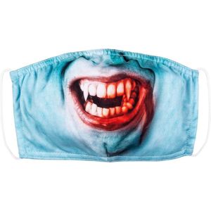 Boland Mondkapje Vampier Polyester/katoen Blauw/rood