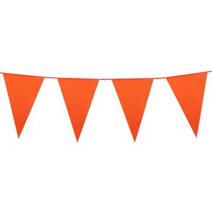 Boland Slinger - Oranje Vlaggenlijn 25m - 100% Polyethylene - 40 Vlaggen