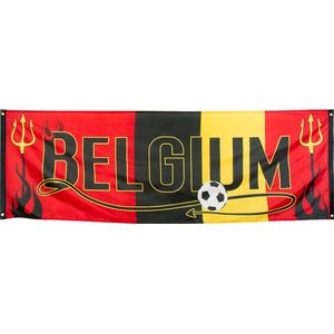 Boland - Polyester banner 'Belgium' - Voetbal;Landen - Rode duivels - Belgie - Voetbal