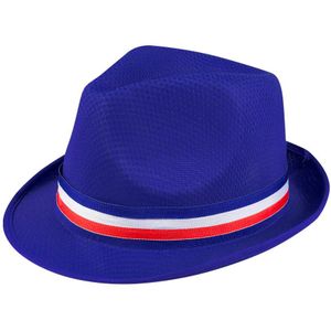 Frankrijk - Gangsterhoed - Blauw - Materiaal: Onbekend