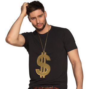 Boland - Ketting Big dollar - Volwassenen - Unisex - Pooier - Pimps and Ho's