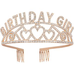 Rose Gold Haarband Geburtstag Mädchen Metall