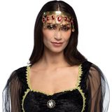 Boland 64565 - Buikdanseres kroon - gouden diadeem - accessoire voor carnavalskostuum, carnaval en themafeest