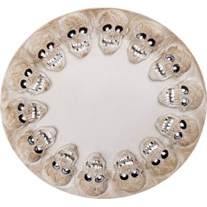 Halloween Dienblad Schedels 40cm