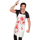 Schort - Bloody - Wit met Bloedspatten - Unisex