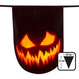 Boland 72300 - Vlaggenlijn Creepy Pumpkin Dubbelzijdig - 6 m - Halloween-accessoire