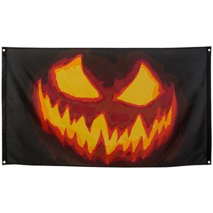 Halloween Vlag Creepy Pumpkin 90x150cm