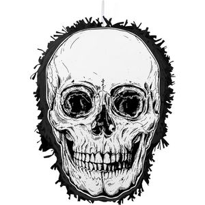 Boland - Piñata Schedel - Halloween Themafeest - Eenvoudig stuk te maken - 35 x 25 cm