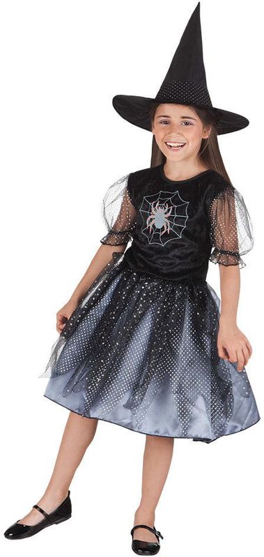 Halloweeen Heks Kostuum Spinnenweb Kind