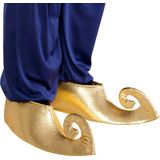Boland 81990 - Overschoenen Sultan in Goud, 1 paar voor volwassenen, schoenovertrekken in één maat, kostuumaccessoires voor carnaval, halloween of vrijgezellenfeest