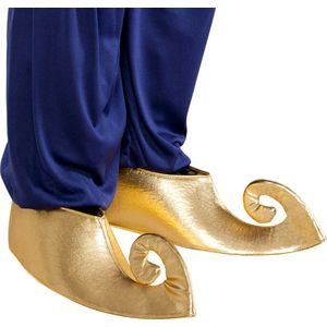 Gouden sultan/Aladin overschoenen voor volwassenen - 1001 nacht verkleed spullen feest thema