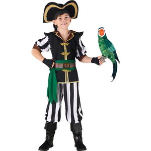 AJGEGJE Piratenkostuum voor dames, middeleeuwse piratenjurk met korset, hoofddoek, piratenhalsketting, tailleketting voor carnaval, feestjes en maskerades, wit, L