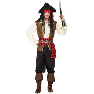 Boland - Jones-piratenkostuum, 9-delig, kostuum voor themafeesten, Halloween of carnaval, matroos