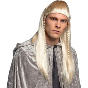 Boland Verkleedpruik met stijl haar - heren - blond - Elf/fantasy - Carnaval - lang haar