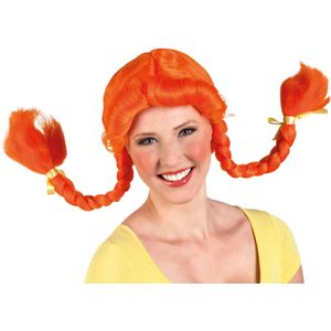Oranje Pipi Langkous Pruik Voor Dames