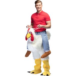 Boland Grappig pluche kostuum voor volwassenen, eendelig, kostuum voor carnaval, vrijgezellenfeest en themafeest