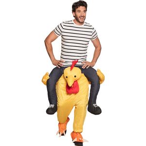 Boland Kostuum Funny chicken (one size) Volwassenen Kip Dieren