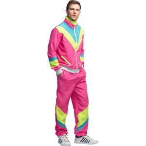 Boland Trainingspak Retro dude neonroze Volwassenen Hippie ' & 90' Disco