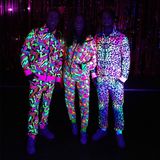 Boland Trainingspak Street Art dude UV Volwassenen 80s 90s foute party grappig retro trainingspak neon