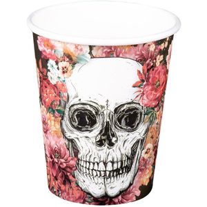Dia De Los Muertos Bekers Papier 210ml 10st