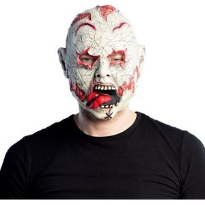 Halloween Masker Wit Rood Zombie