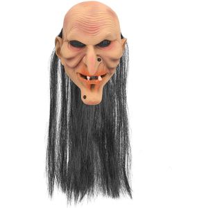 Oude creepy butler verkleedmasker - latex - volwassenen - Horror/Scary/Halloween - carnaval