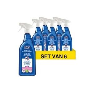 Blue Wonder desinfectie reiniger badkamer spray 6x750ml - 39130630