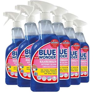 6x Blue Wonder Kalkreiniger Spray 750 ml