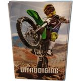 Uitnodiging - Motorcross - 9x14cm - Set van 6 - Inclusief Enveloppen