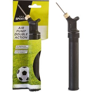 SportX - Double Action Balpomp - Zwart - Kunststof
