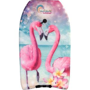 Bodyboard flamingo vogel print 83 cm