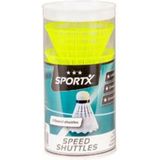 SportX Speed Badminton Shuttles in Koker 3 stuks
