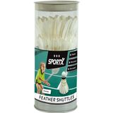 SportX - SportX Badminton White Feather Shuttlecocks in Tube - 3 Pieces