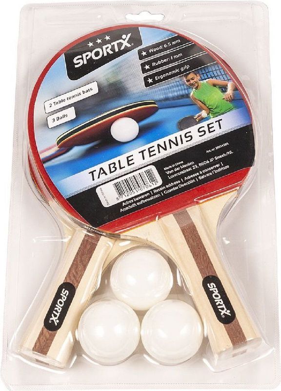 SportX - Tafeltennis Set Blister (3 sterren)
