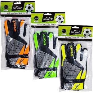 SportX - SportX Assorted (Size 6) Goalkeeper Gloves - 1 Set