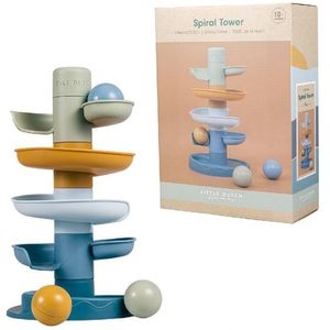 Little Dutch - Spiraaltoren - Blauw - Hout - Inclusief 3 Ballen