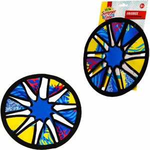 Summertime Soft Frisbee 25 cm Geel/Blauw